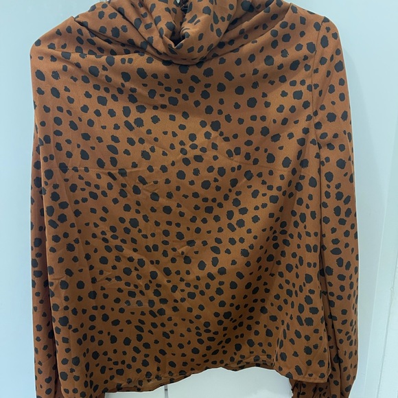 Polka Dot (animal print) Blouse - Picture 1 of 4